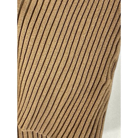 H&M Women's Brown Rib Knit V-Neck Long Sleeve Button-Up Cardigan SZ XS - Picture 5 of 9